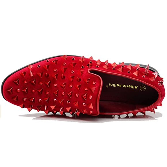 Men\'s Vintage Spike Dress Loafers Slip On Fashion Shoes Classic Tuxedo Dress Sho main image 5